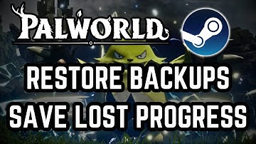 How to MANUALLY RESTORE BACKUPS and SAVE LOST PROGRESS on PALWORLD! (VERY EASY!)