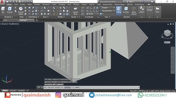 Pyramid in Cage Puzzle 3D Modeling AutoCAD Practice for 3D Printing