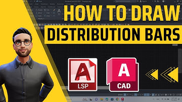 How to quickly draw Distribution bars in AutoCAD 2023 using an AutoCAD Lisp