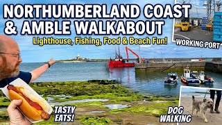 Northumberland coast and Amble walkabout