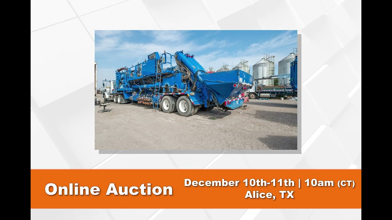 Complete Liquidation of El Dorado Gas & Oil Frac and Drilling Equipment Fleet Dec 10-11 - Alice, TX