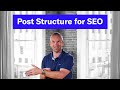 Post Structure for SEO