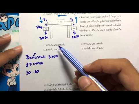 APcen Physics EP3.4 มวล แรง และกฎการเคลื่อนที่ (แบบฝึกหัด 3)