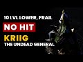 V rising  kriig the undead general  no hit 10 levels lower frail  gloomrot boss kill