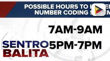 MMDA, pinag-aaralan nang ibalik ang number coding scheme tuwing rush hours