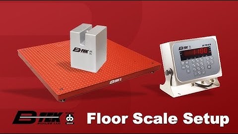 B-TEK Floor Scale Setup