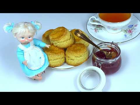 Video: Scones Z Maslom In Marmelado