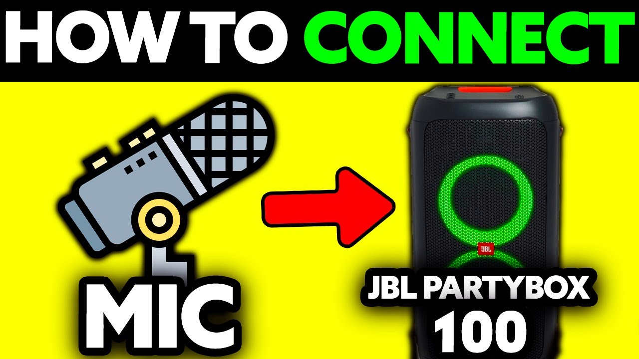 How To Connect Mic to JBL Partybox 100 (2025) - Step by Step - YouTube