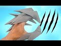 How to make origami claws from a4 paper