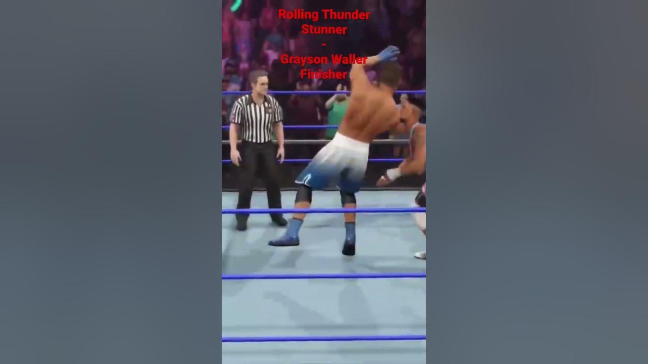Grayson Waller WWE 2K23 Finisher - Rolling Thunder Stunner - YouTube