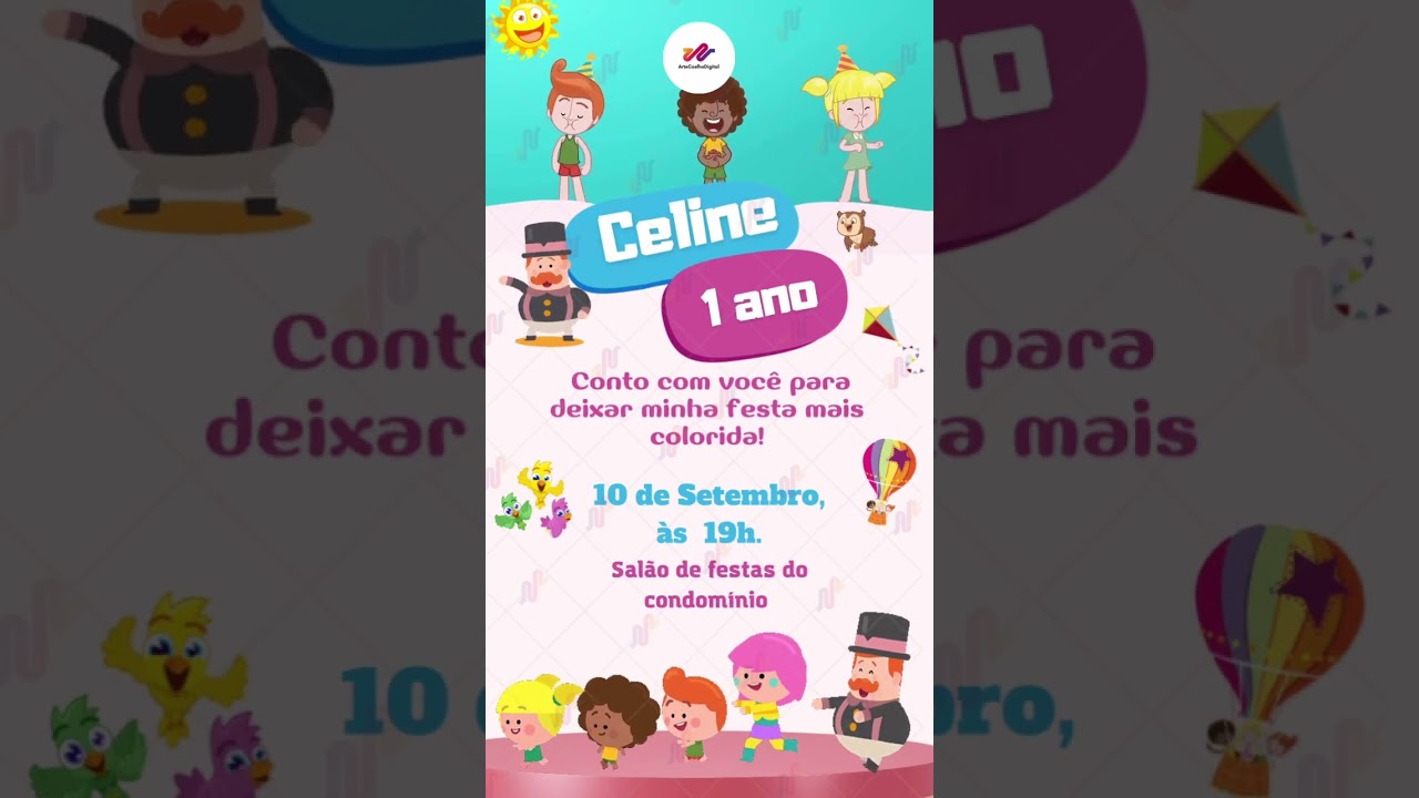 Convite animado Mundo Bita 