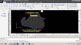 ZwCAD : Associative and non-associative hatches
