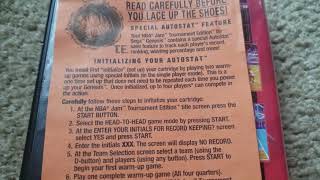 NBA Jam T.E. Tournament Edition - Orange Paper Insert "Do This first"?