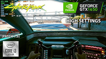 Cyberpunk 2077 | GTX 1650 GDDR6 + I3 10100F | (1080p, High Settings) PATCH 1.5