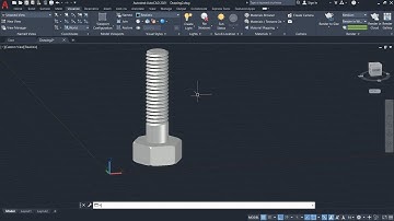 How to make Bolt on AutoCAD | Design a blot on AutoCAD