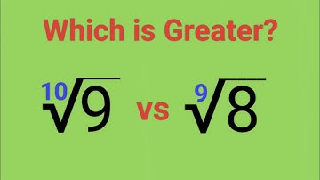 A Cambridge interview problem: Which is greater? 10th root of 9 or 9th root of 8 #cambridge #compare