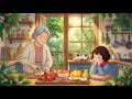 Ghibli Style Video Cooking With Grandma  A Cozy Heartwarming Day  Winter Ghibli