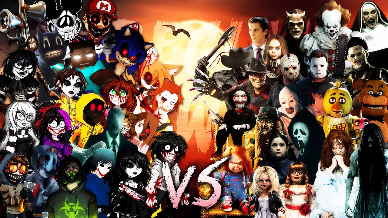 IT SAW CHUCKY JASON & FREDDY VS. JEFF SLENDER HEROBRINE SONIC.EXE RAP | (Especial Halloween 2023)