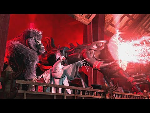 Destroying Gongmen Tower & Po Escape | Kung Fu Panda 2 🐼