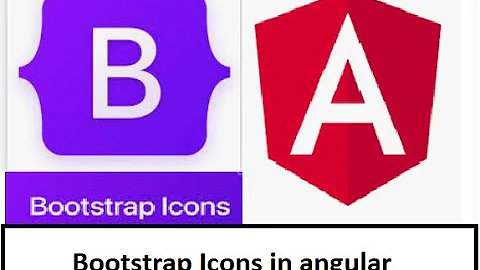 how to use bootstrap icons in Agular