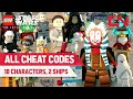 All CHEAT CODES (18 Characters &amp; 2 Ships) LEGO Star Wars: The Skywalker Saga