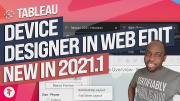 Device preview in web edit: New inTableau 2021.1