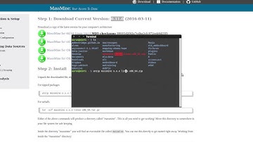 MassMine Installation