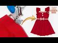 Beautiful Red Frock Cutting and Stitching for 8 Year Girl 🎀❤️
