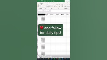 Excel Shortcut to select entire row and column
