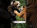 Tiger Battles Wild Bear Brutally! #shorts #wildlife