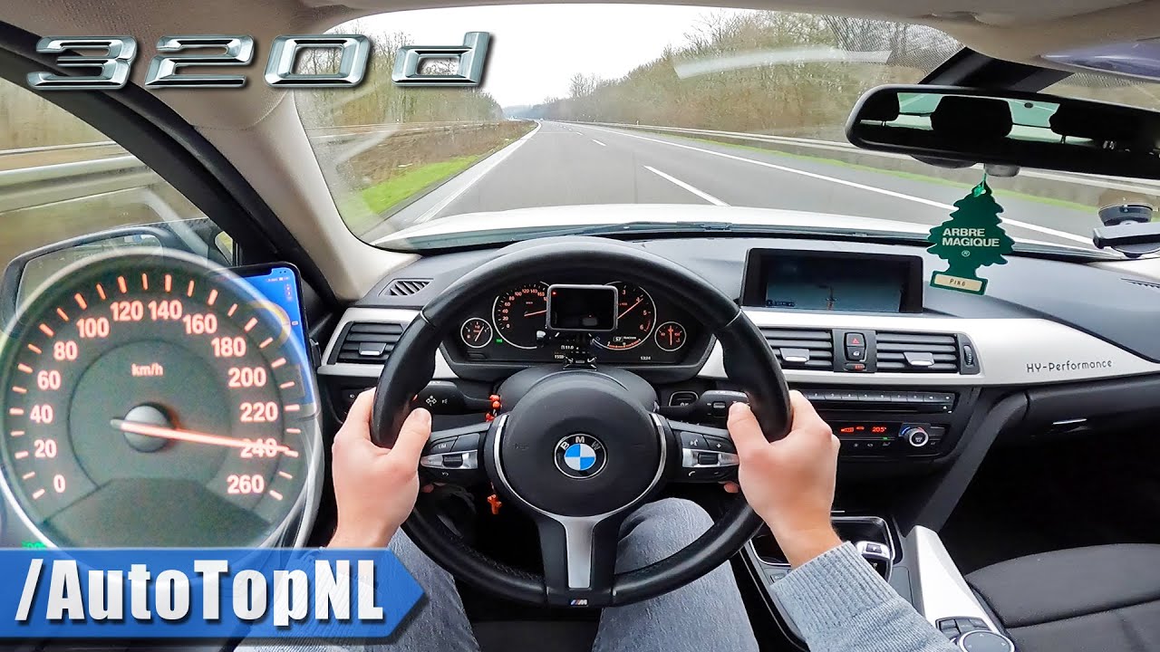 BMW 320d F31 215HP ACCELERATION TOP SPEED & SOUND by AutoTopNL 