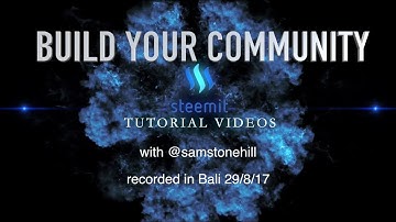 Build your Steemit Community by watching Active Tags