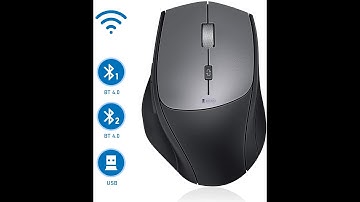 Jelly Comb Mouse Wireless, 2.4G + Bluetooth, Dual Mode, Silent Ergonomic - Unboxing and setup