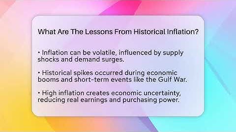 What Are The Lessons From Historical Inflation? - Inflation Insight Channel