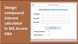 Calculate compound interest with MS Access VBA screenshot 3