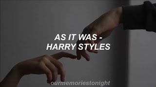 as it was - harry styles // lyrics