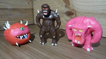 DOOM Clay Figure Death Animations - Stop Motion