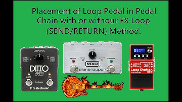 Where to Put Loop Pedal in the Pedal Chain, 4 Cable Method