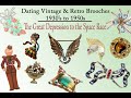 How to Identify and Date Vintage & Retro Costume Jewelry Brooches