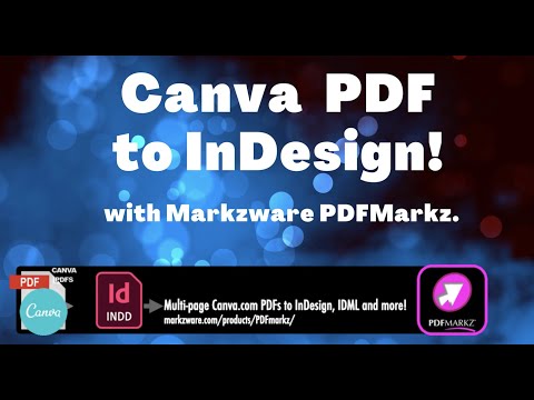 How to convert a Canva PDF to InDesign 📌