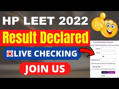 HP LEET 2022 Result (Declared) - Check Your HP LEET Result 2022 By Official Link