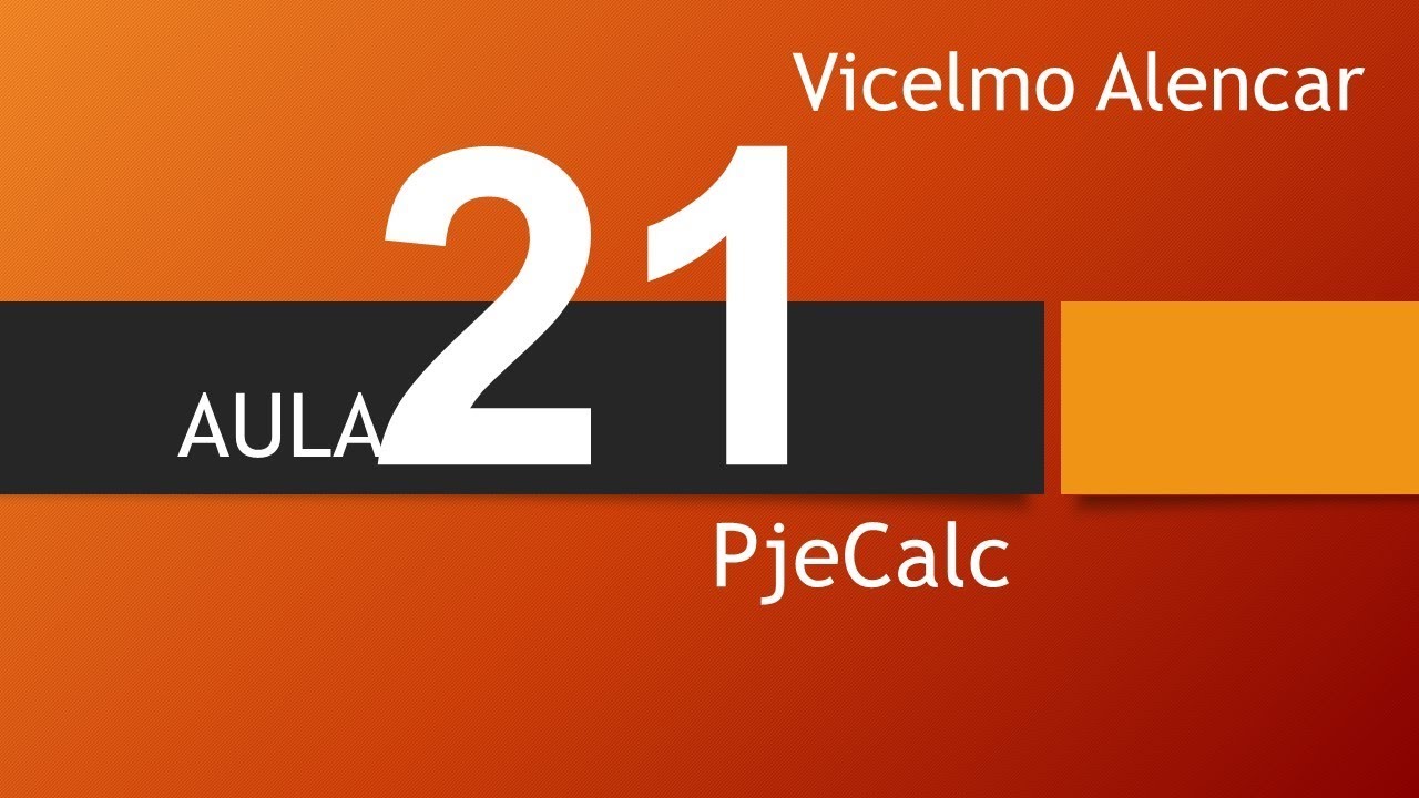Aula 21 - PjeCalc - Vale transporte