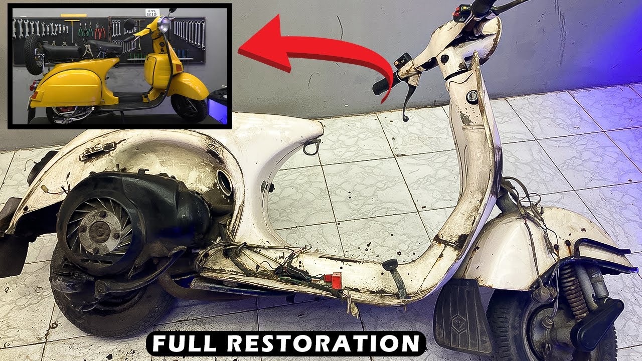 Full Restoration Start to Finish - Bajaj Super Chetak. Reproduction Vespa Sprint?
