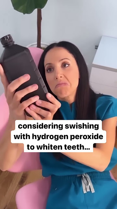 whitening teeth with hydrogen peroxide? #shorts