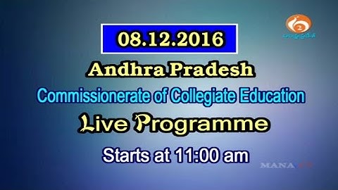 Mana Tv AP Unit II A P C C E II Degree 2 Year English II Formal & informal English II 08-12-2016