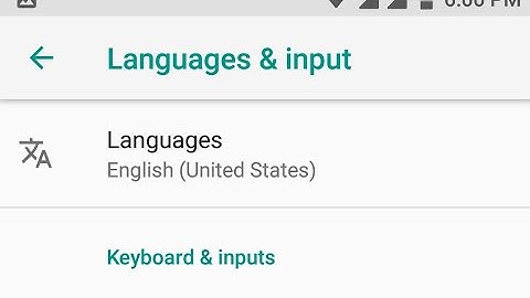 Xiaomi mi a2 how to change language