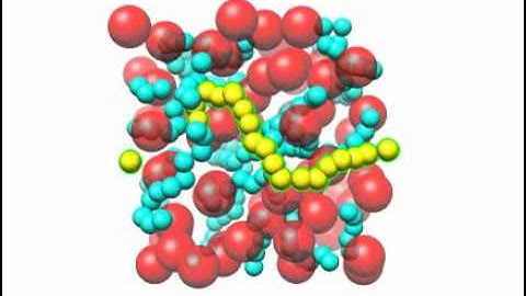 A Molecular Dynamics Lennard-Jones Chain Model for Polythiophene Fullerene Mixtures