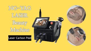 How to Perform a Laser Carbon Peel | Black Doll Facial with ND-YAG Laser Beauty Machine | HR-AS64P