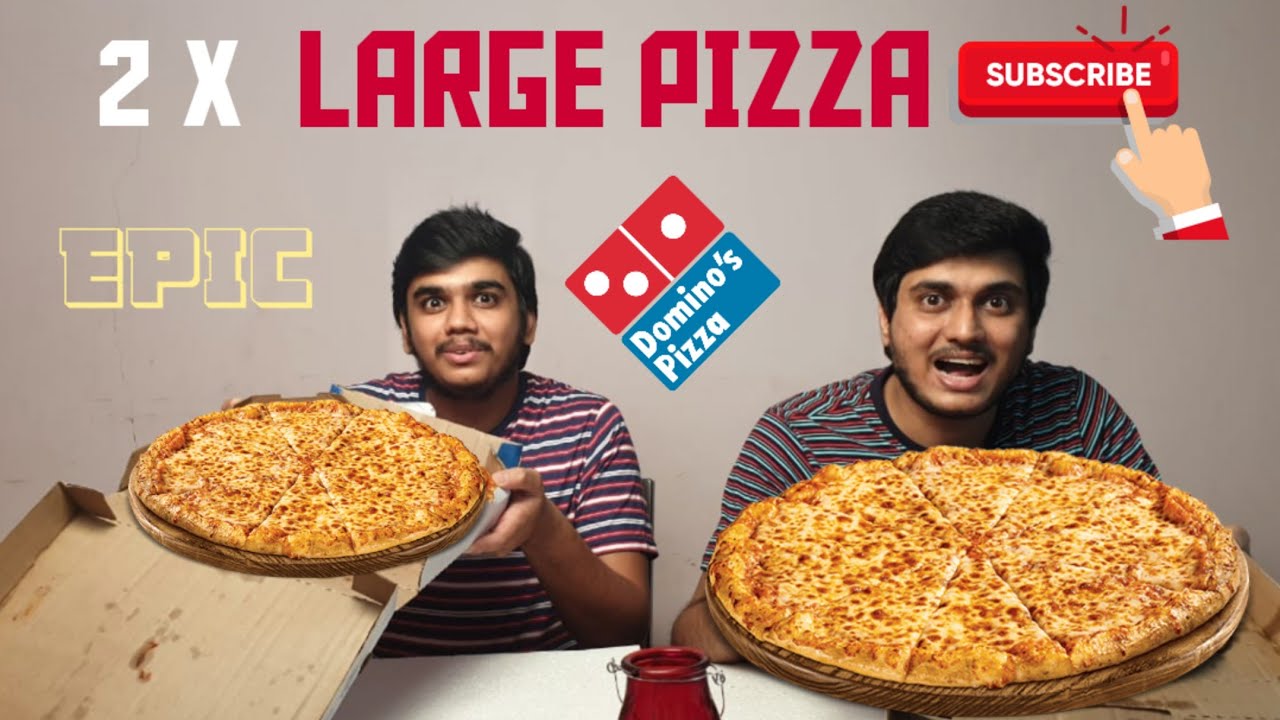 DOMINO'S LARGE PIZZA EATING CHALLENGE Food Challenge Pizza