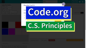 Encoding Color Images Lesson 4.3 Tutorial with Answers - C.S. Principles Code.org